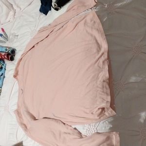 Woman's Pastel Pink long sleeve Shirt